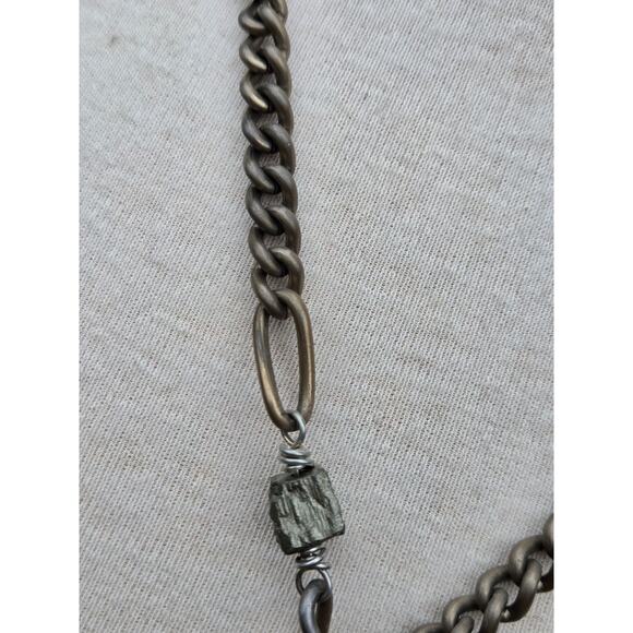 Divine Debris Pyrite Industrial Vintage Fund Objects Necklace - Picture 4 of 9